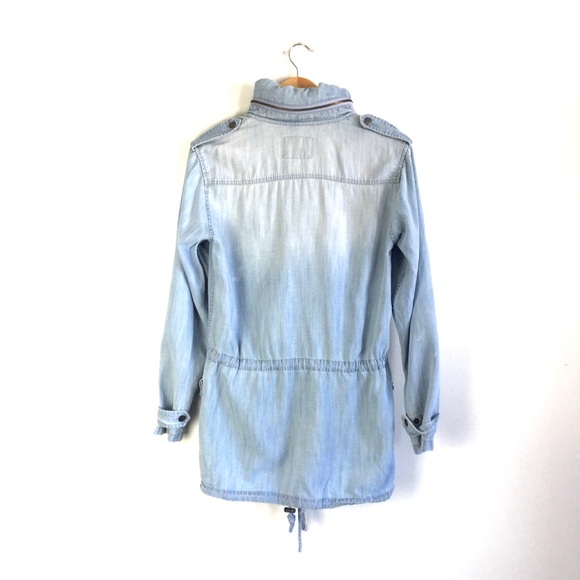 Rails Chambray Hooded Utility Jacket! - Picture 7 of 8